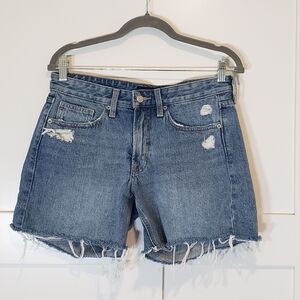 Lucky Brand Boyfriend Short Distressed 100% Cotton 5 Pockets Size 4/27